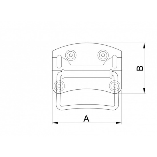 Ládafogantyú 90 mm rezezett