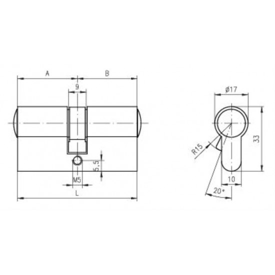 Titan K1 30 x 30 mm gombos